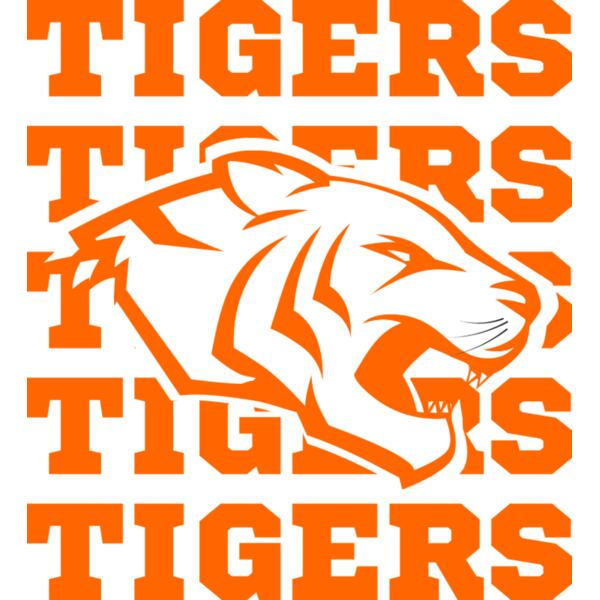 Tigers Repeated (Orange) Thumbnail